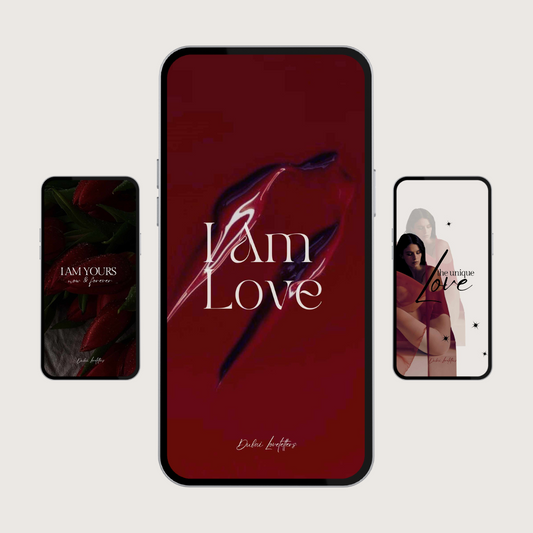 Aesthetic Love Ruby - Set of 9 Phone Manifestation-Backgrounds / Lockscreens