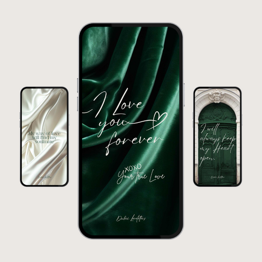 Aesthetic Love Scarab - Set of 9 Phone Manifestation-Backgrounds / Lockscreens